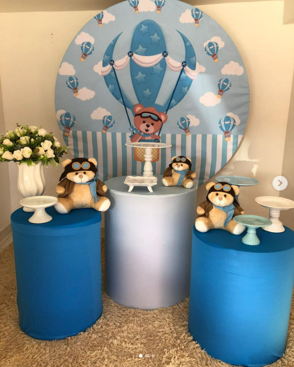 Kit Festinha Urso Azul - Zurisbrb