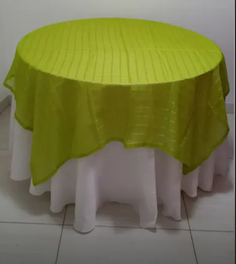 Toalha de Sobrepor Voal Verde Limão - Zurisbrb