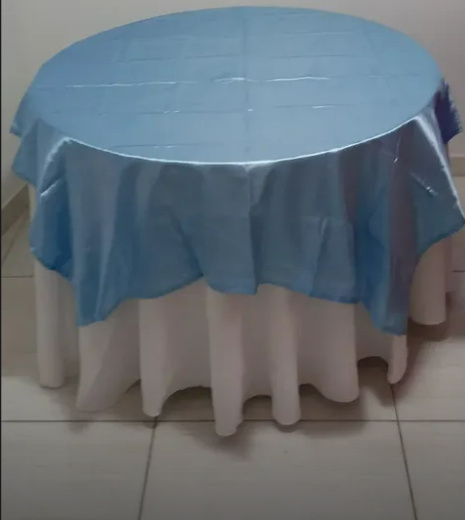 Toalha de Sobrepor Cetim Azul Bb - Zurisbrb