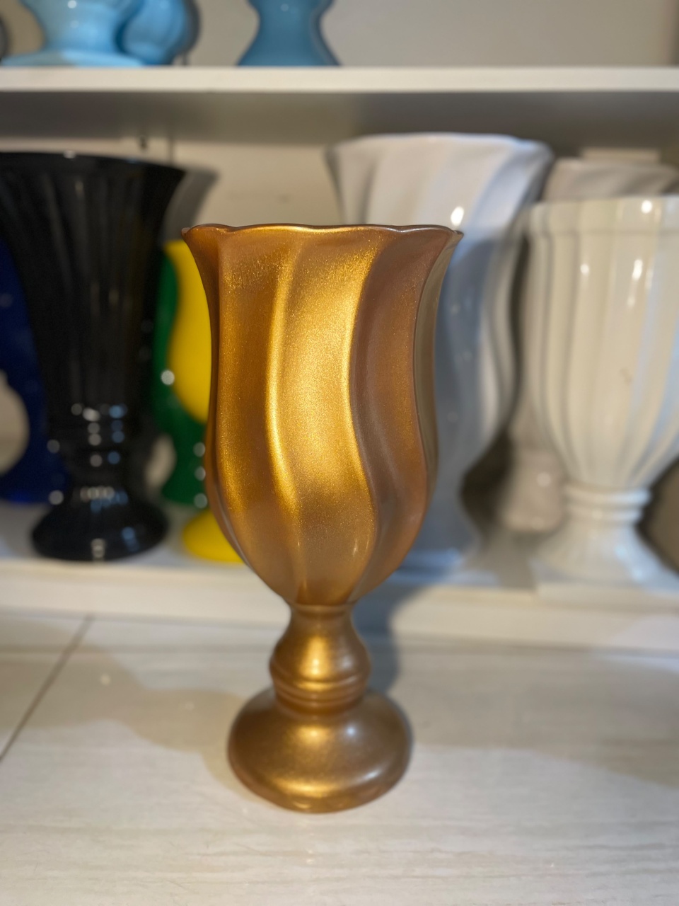 Vaso Campestre Dourado G - Zurisbrb