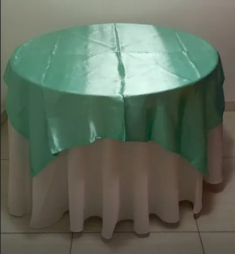 Toalha de Sobrepor Cetim Verde Água - Zurisbrb