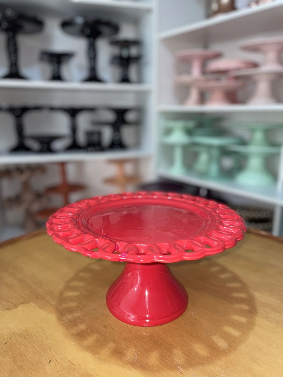Suporte C Renda Vermelho - Zurisbrb