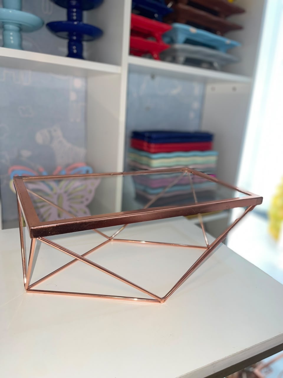 Suporte R Luxo Geométrico Rosê - Zurisbrb