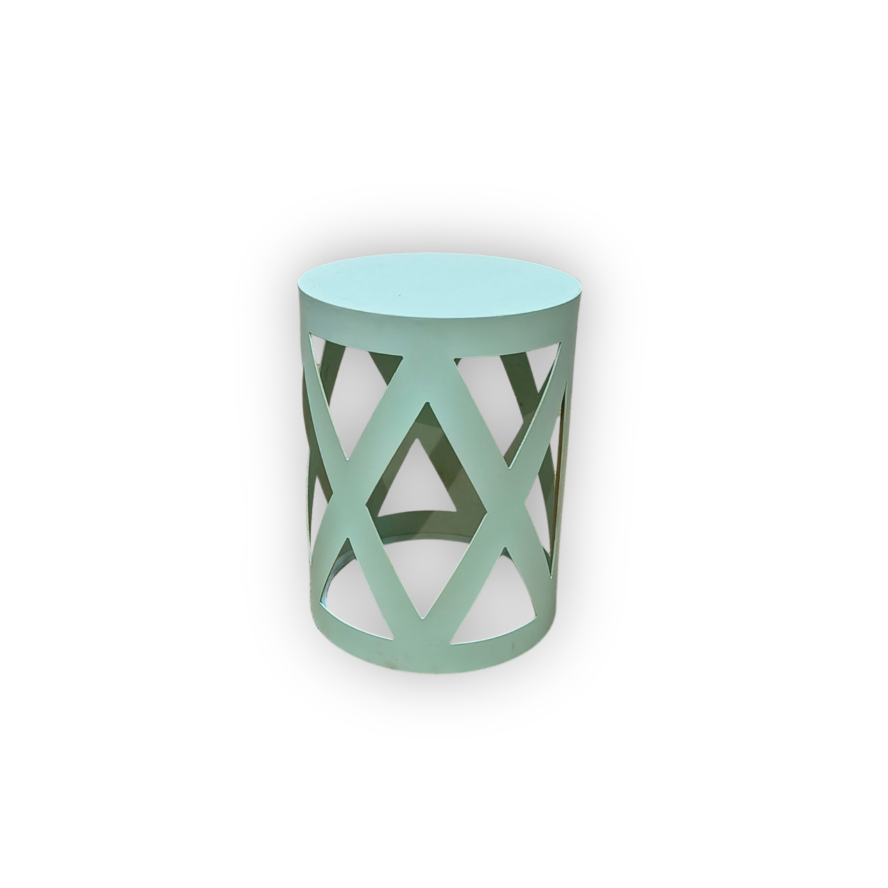 Cilindro Mdf Treliças Azul Candy M - Fábrica de Emoções Locações