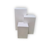 Trio de Mesas Cubo Encaixáveis Branca - imagem 3