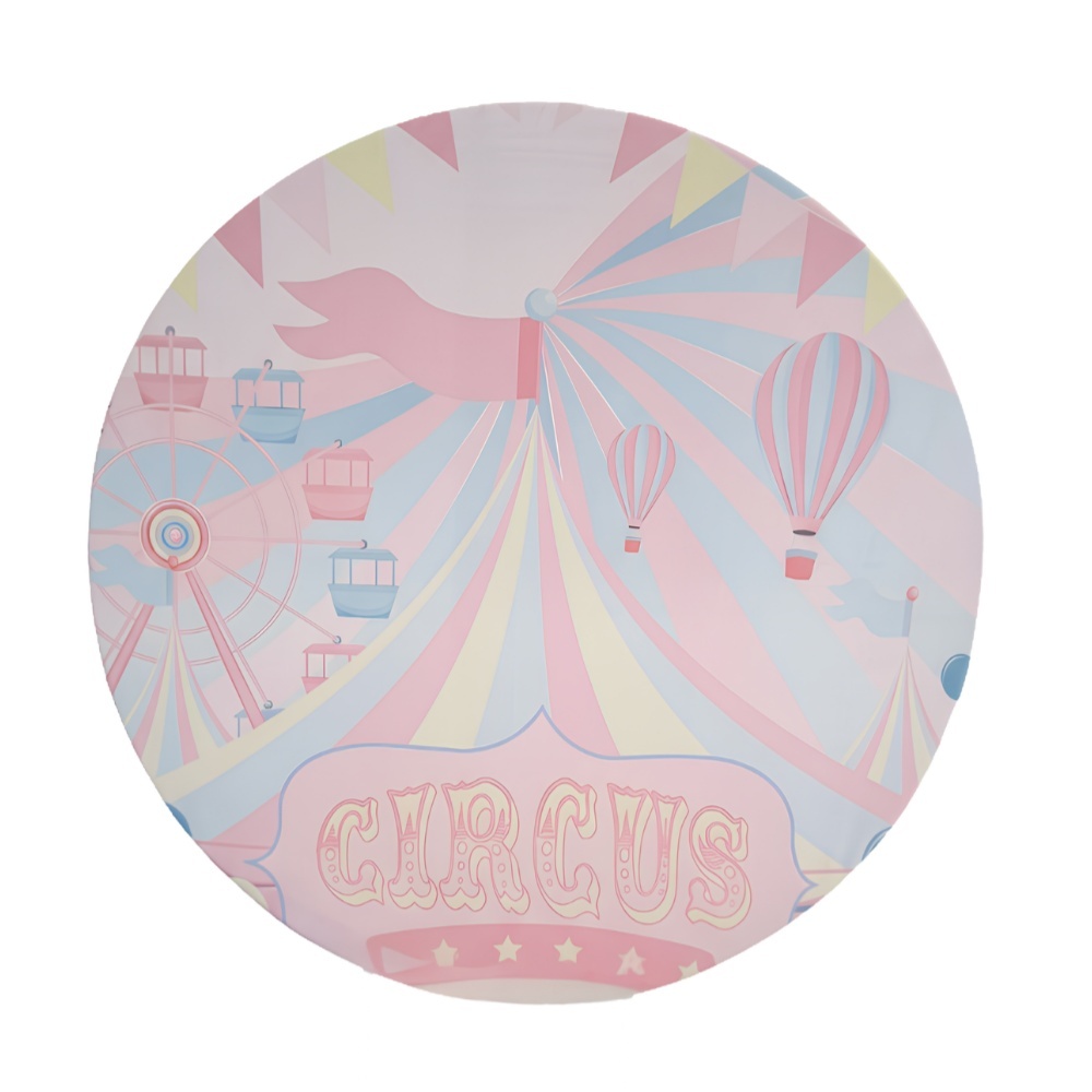 Capa Painel Circo Rosa - Fábrica de Emoções Locações