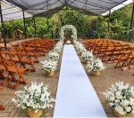 Arranjo Floral Branco Em Cesto - imagem 2