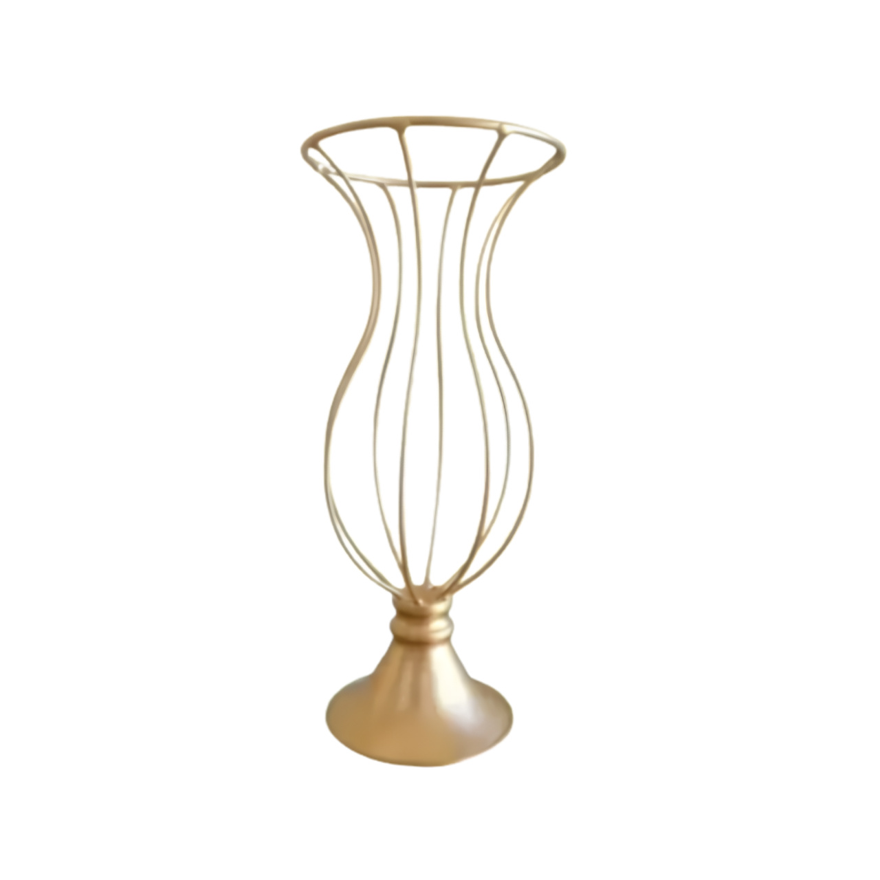 Vaso Aramado Dourado - Fábrica de Emoções Locações