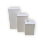 Trio de Mesas Cubo Encaixáveis Branca - imagem 2