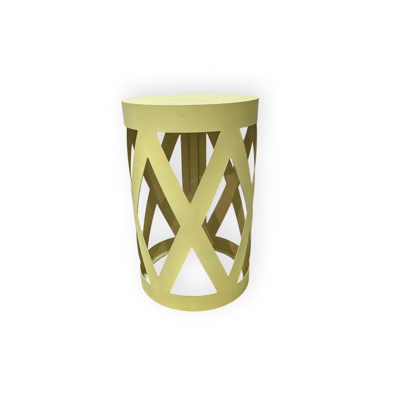 Cilindro Mdf Treliças Amarelo Candy G - Fábrica de Emoções Locações