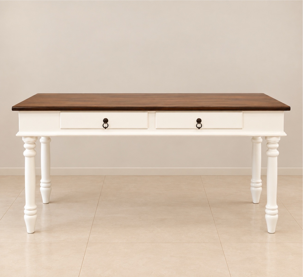 Mesa Provençal Clássica – Tampo Madeira - Fábrica de Emoções Locações