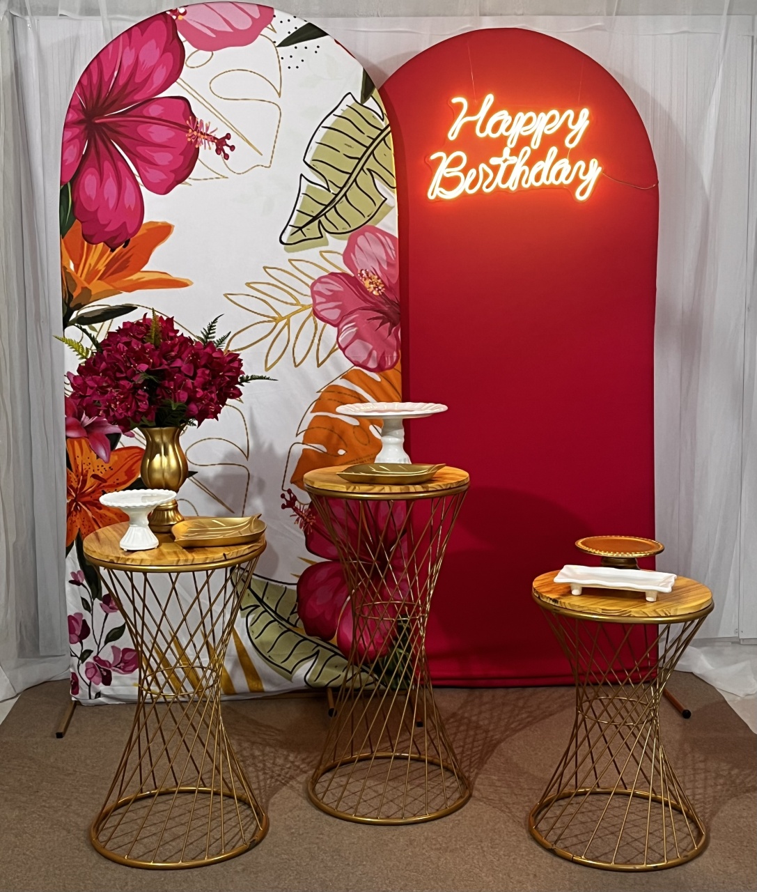 Kit Floral Red - Sonhodefestas 