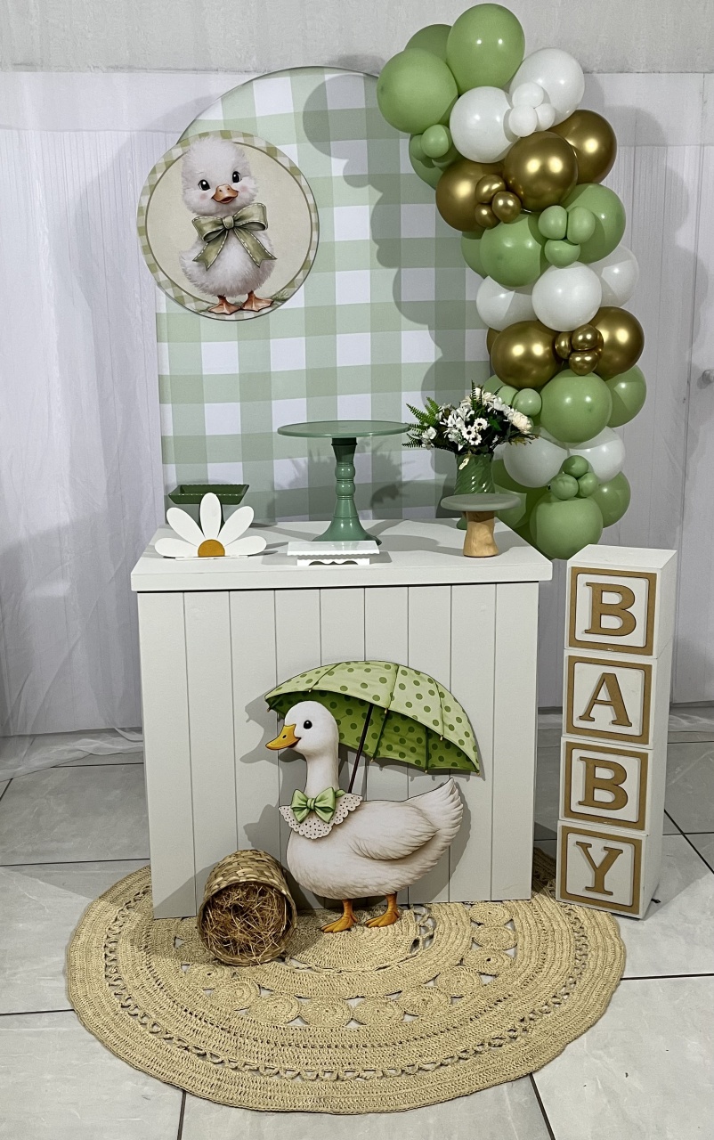 Chá Bebê Verde 1 - Sonhodefestas 
