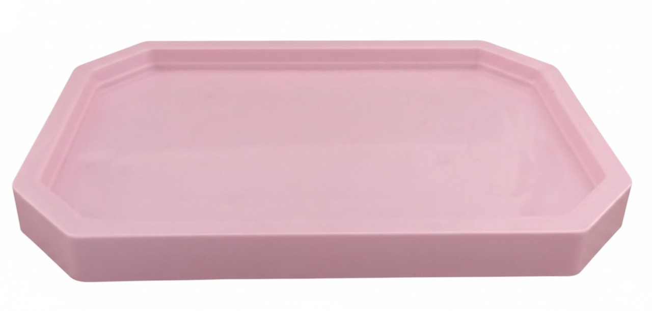 Bandeja Baixa Acrílico Rosa - Sonhodefestas 