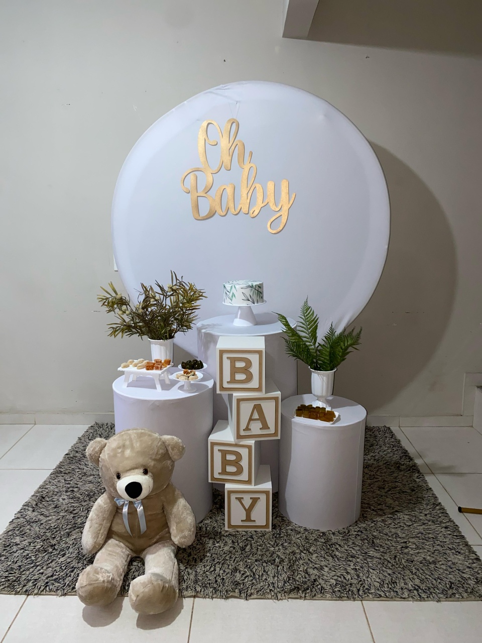 Chá de Bebe Branco - Sonhodefestas 
