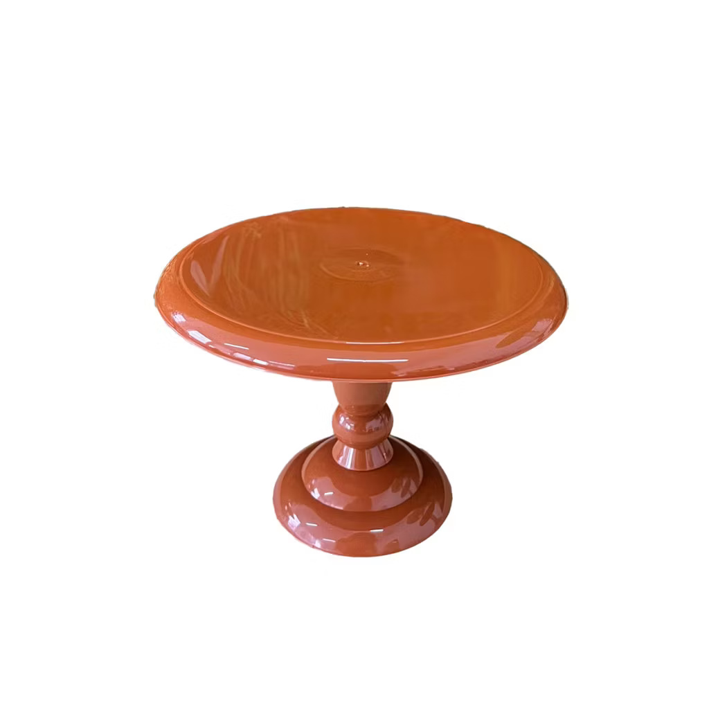 Bandeja Alta Torneada Terracota - Kinha Coelho