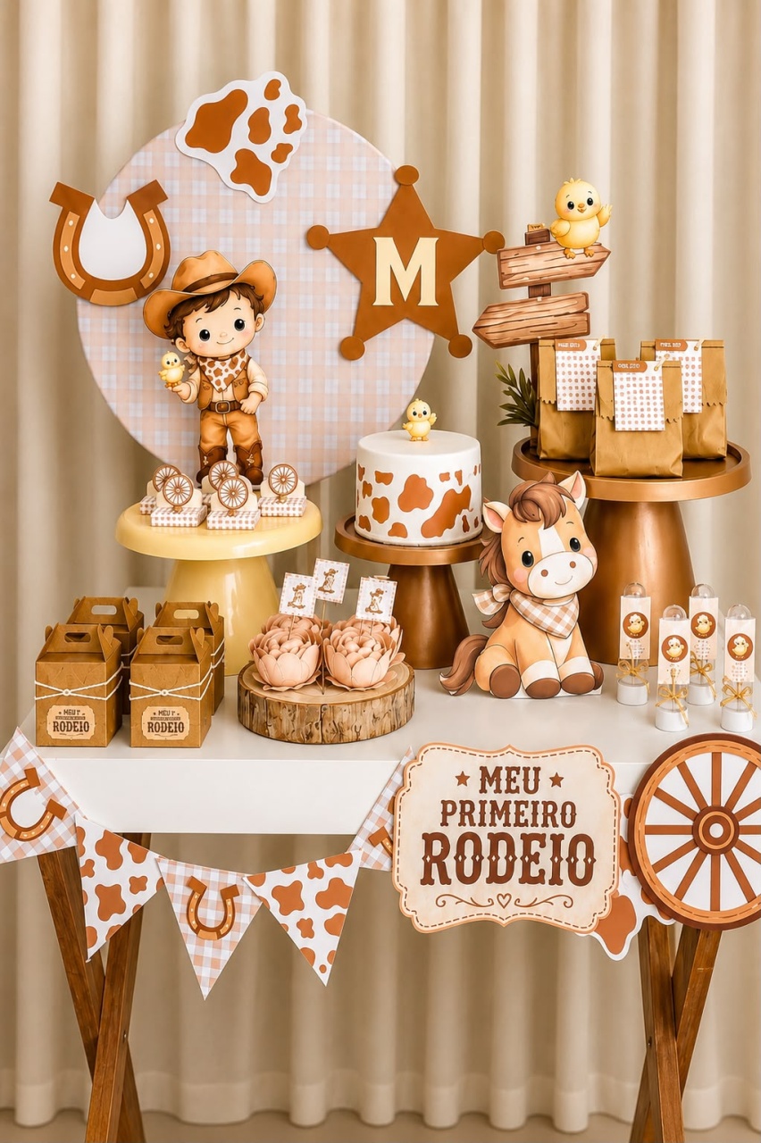 Kit P - Meu Primeiro Rodeio - Bah! Festas