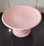 Boleira de Cerâmica Rosa Alta - imagem 2