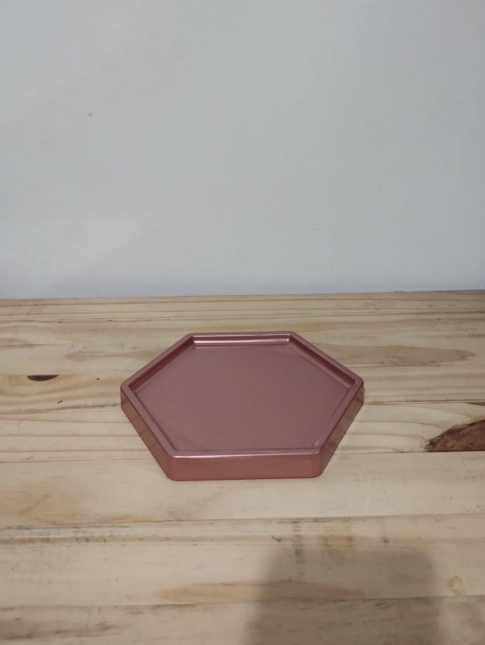 Bandeja Rasa Rosê Gold de Plástico - Amiga Festeira Decorações 