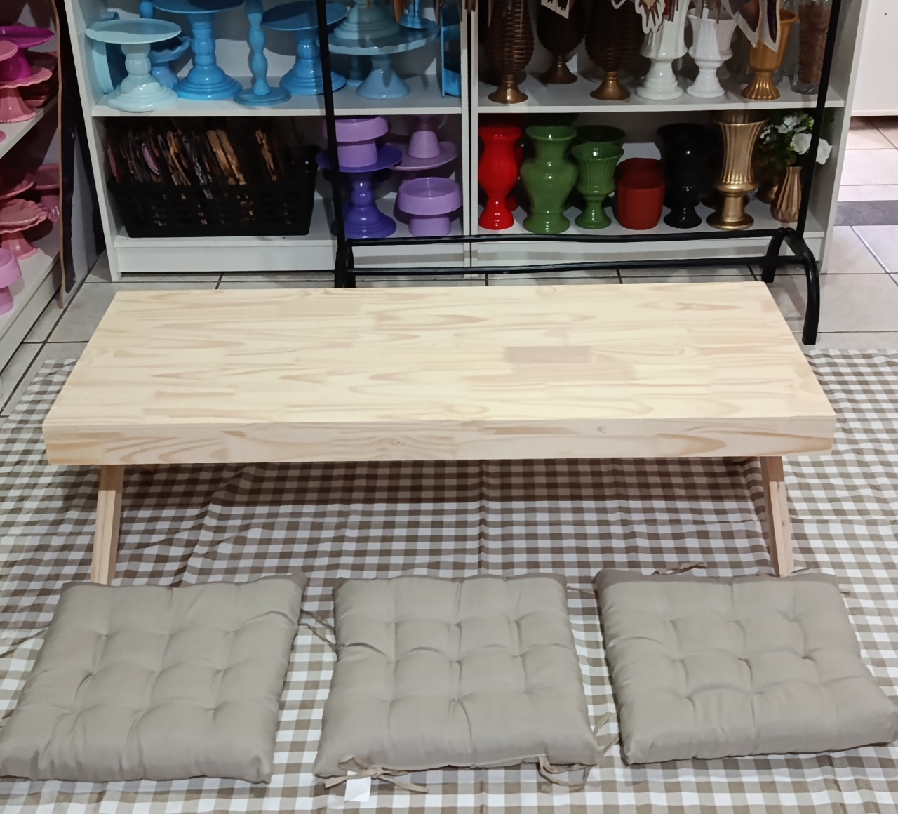 Mesa Picnic Infantil 6 Lugares - Amiga Festeira Decorações 
