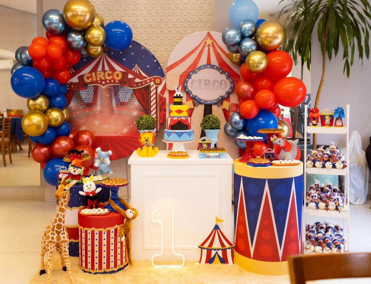 Circo Montagem de Festa - Amiga Festeira Decorações 