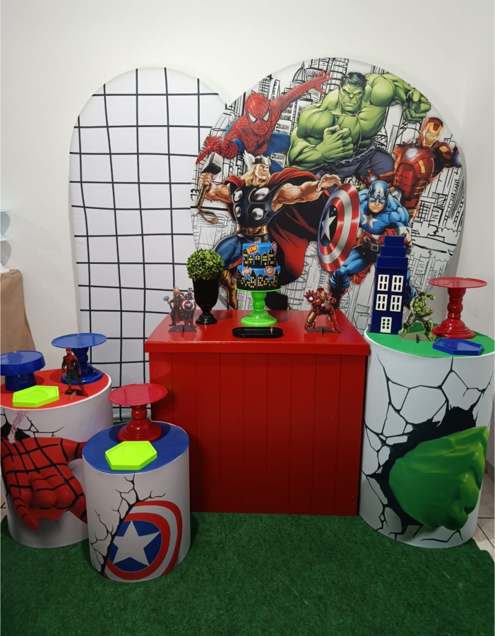 Vingadores 03 Pegue Monte - Amiga Festeira Decorações 