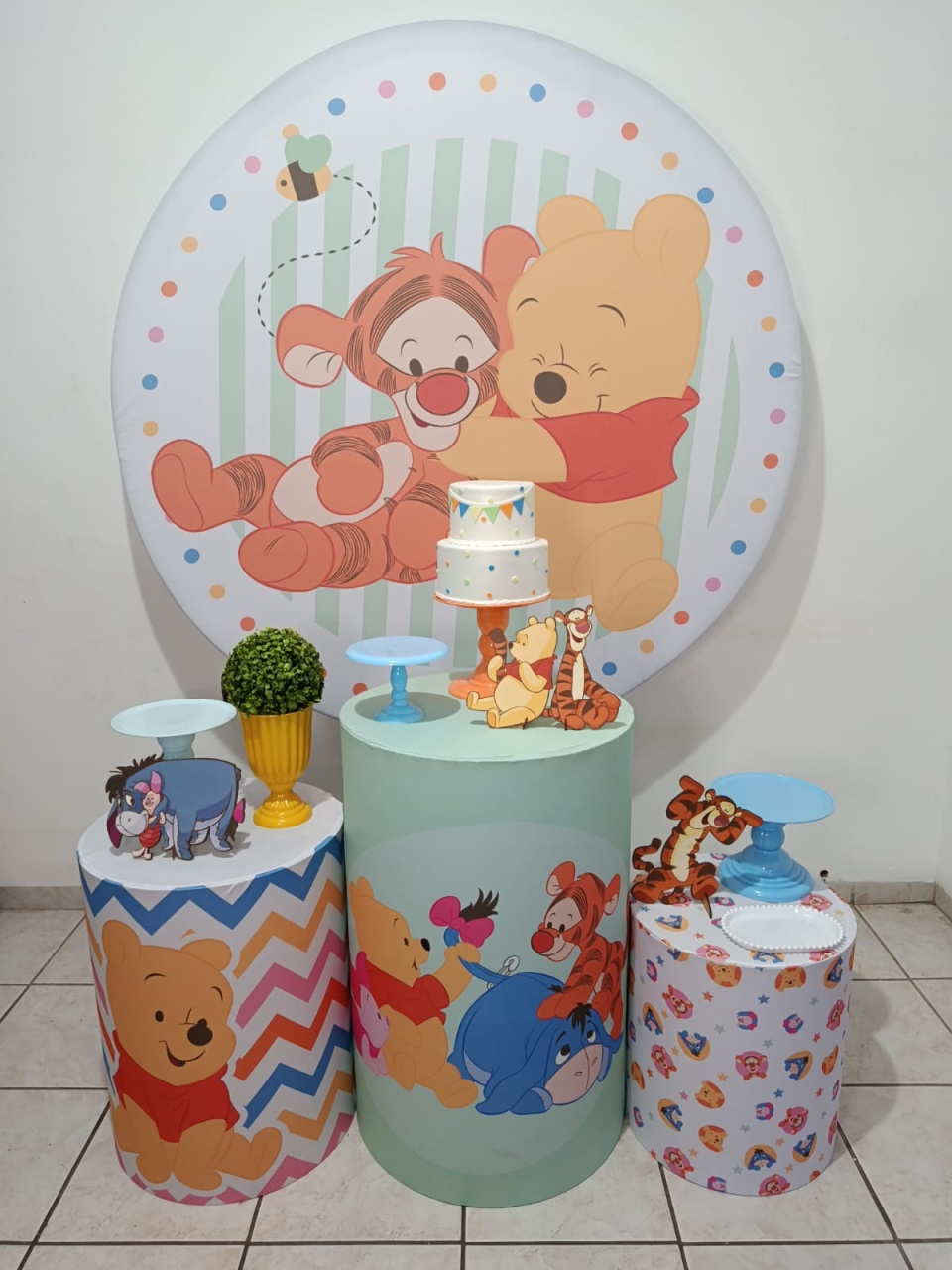 Ursinho Pooh M Pegue Monte - Amiga Festeira Decorações 