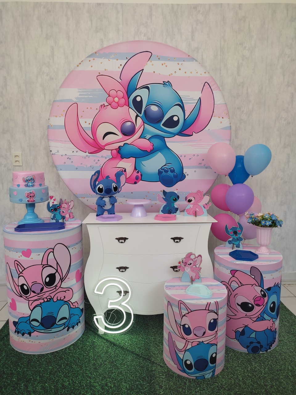 Stitch E Angel Luxo - Sonho de Festa locações 