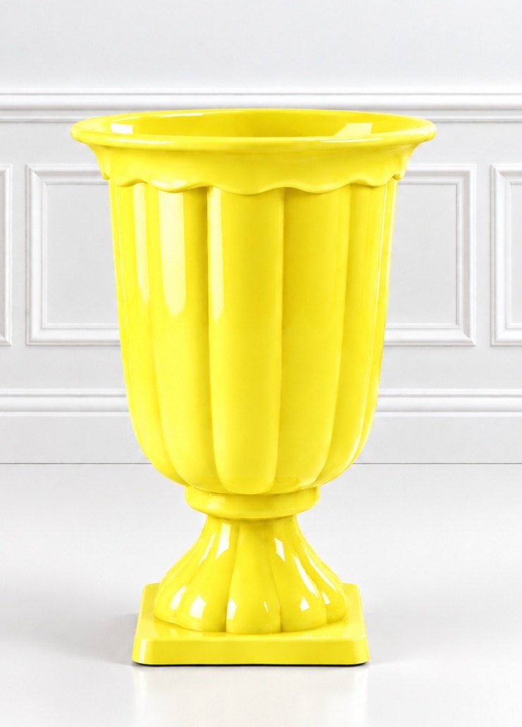 Vaso Amarelo Neon - Carla Ferrari Pegue e Monte