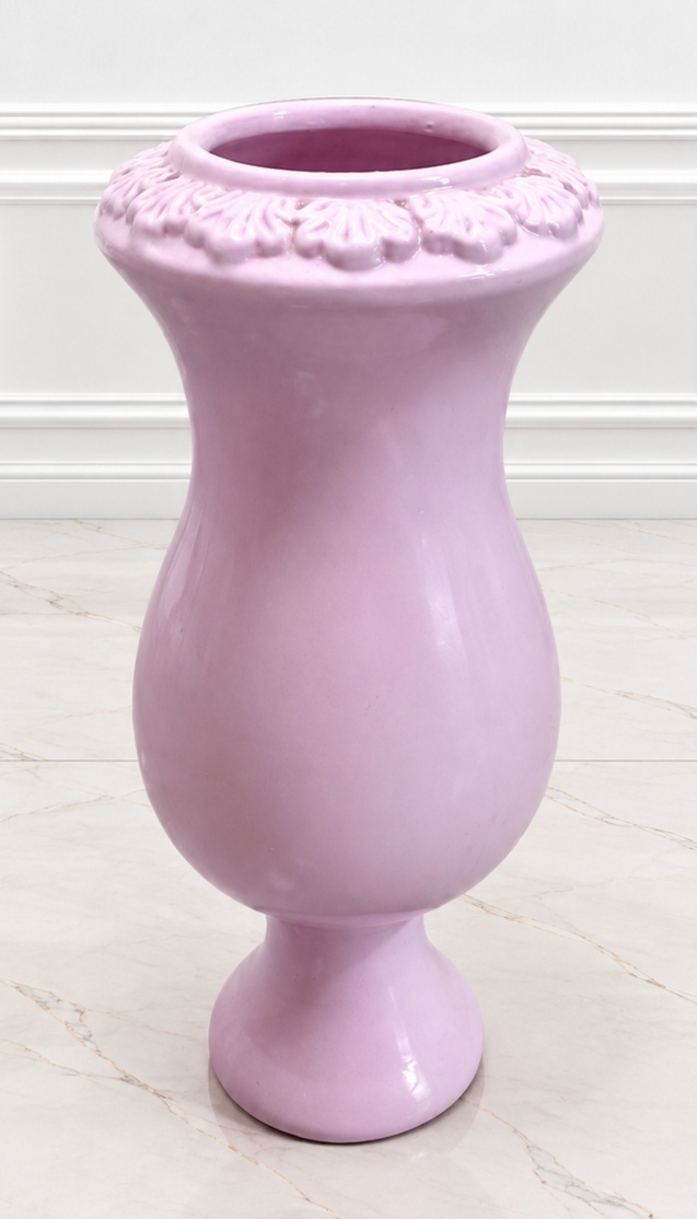 Vaso Rosa Louça - Carla Ferrari Pegue e Monte