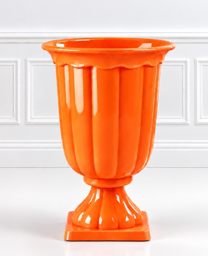Vaso Laranja Neon _ - Carla Ferrari Pegue e Monte