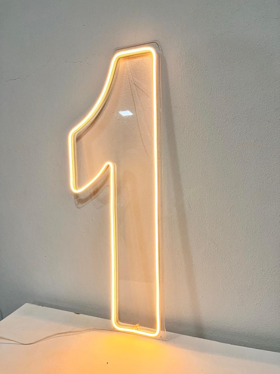 Numero 1 Painel Neon de Premium Led - WP LOCFEST