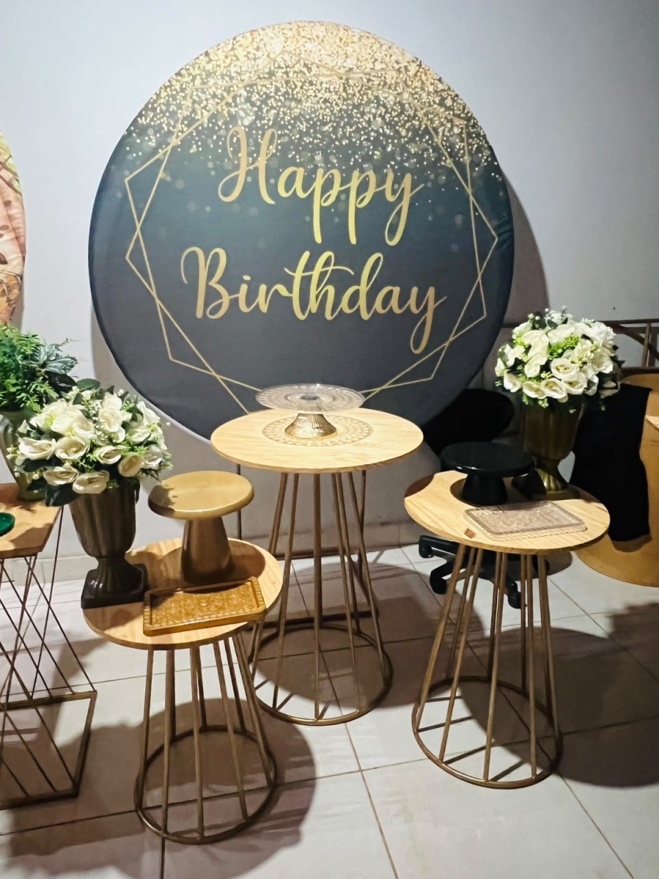 Kit Preto Happy Birthday - Aline Maura Loc e Decor
