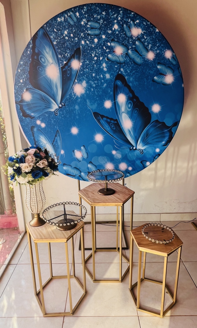 Pegue E Monte Borboleta Azul - Aline Maura Loc e Decor