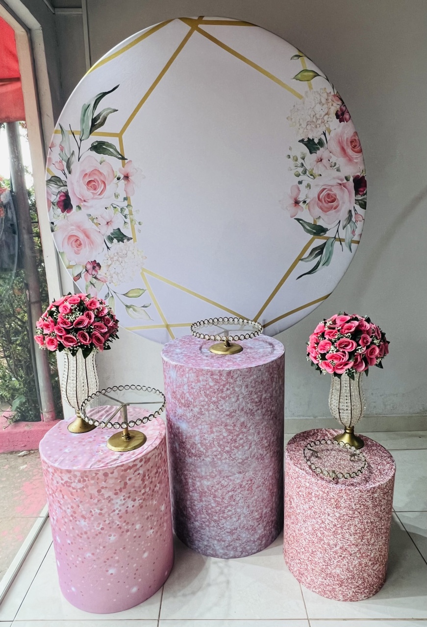 Pegue E Monte Floral Rose - Aline Maura Loc e Decor
