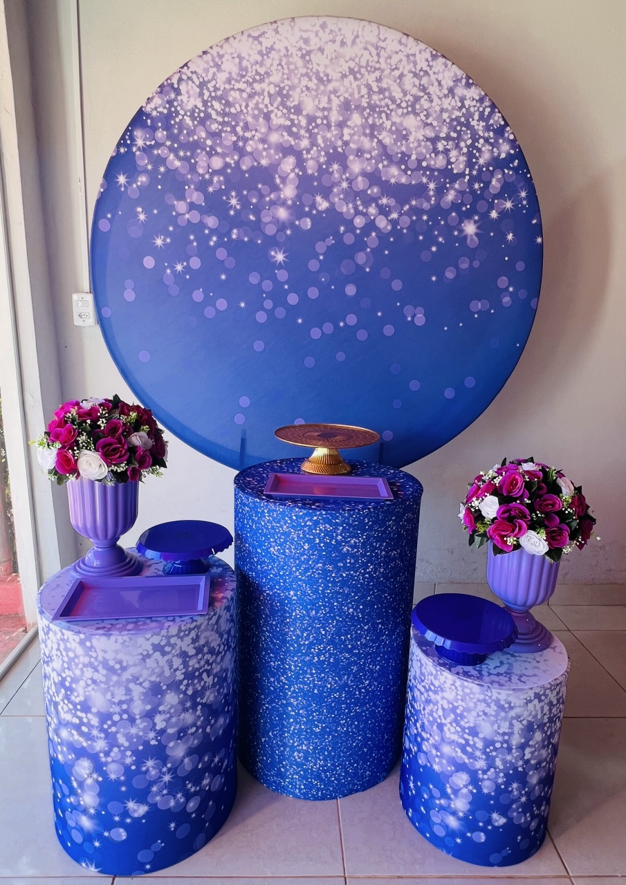 Pegue E Monte Roxo Brilhoso - Aline Maura Loc e Decor