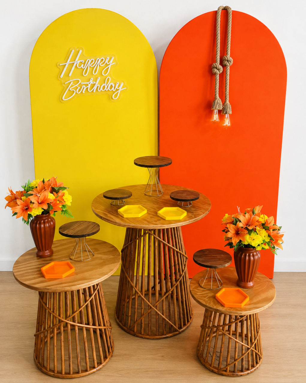 Kit Adulto Laranjado E Amarelo - Aline Maura Loc e Decor
