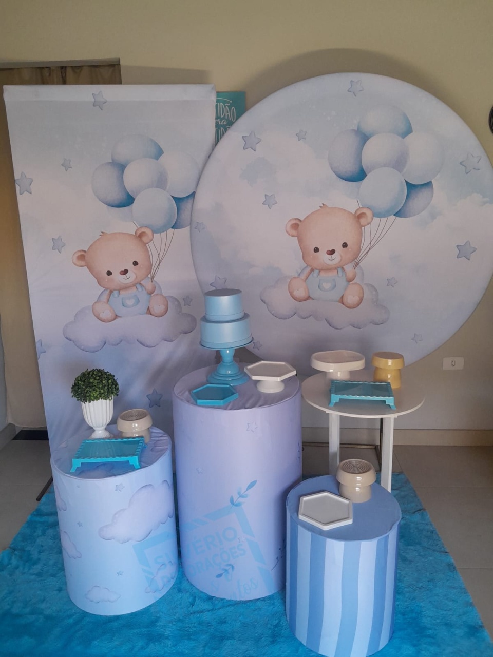 Chá de Bebê Ursinho Nas Nuvens (2) - Silverio decorações