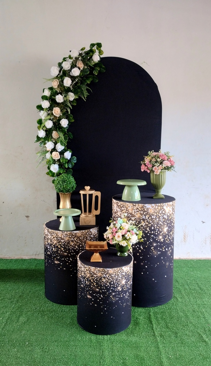 Kit Glitter E Arranjo Floral Lateral - Ágata pegue monte e decore 