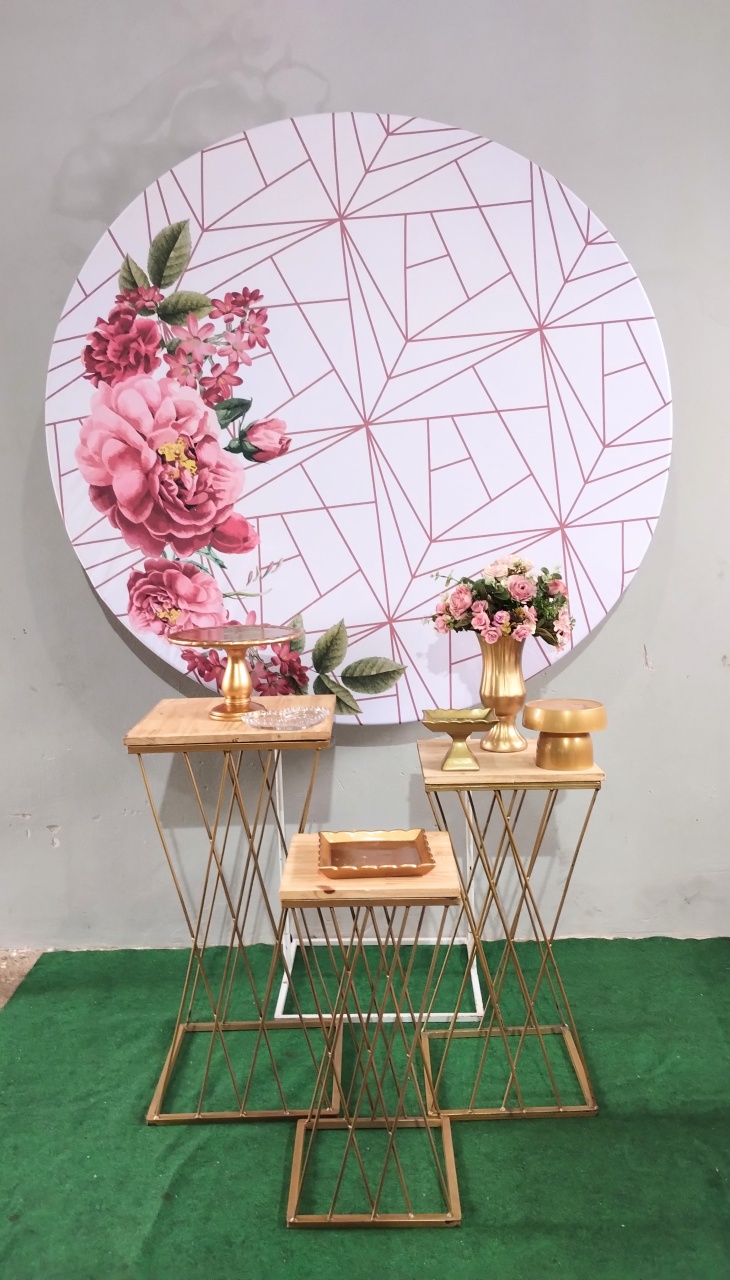 Floral Geométrico Marsala C/ Treliça - Ágata pegue monte e decore 