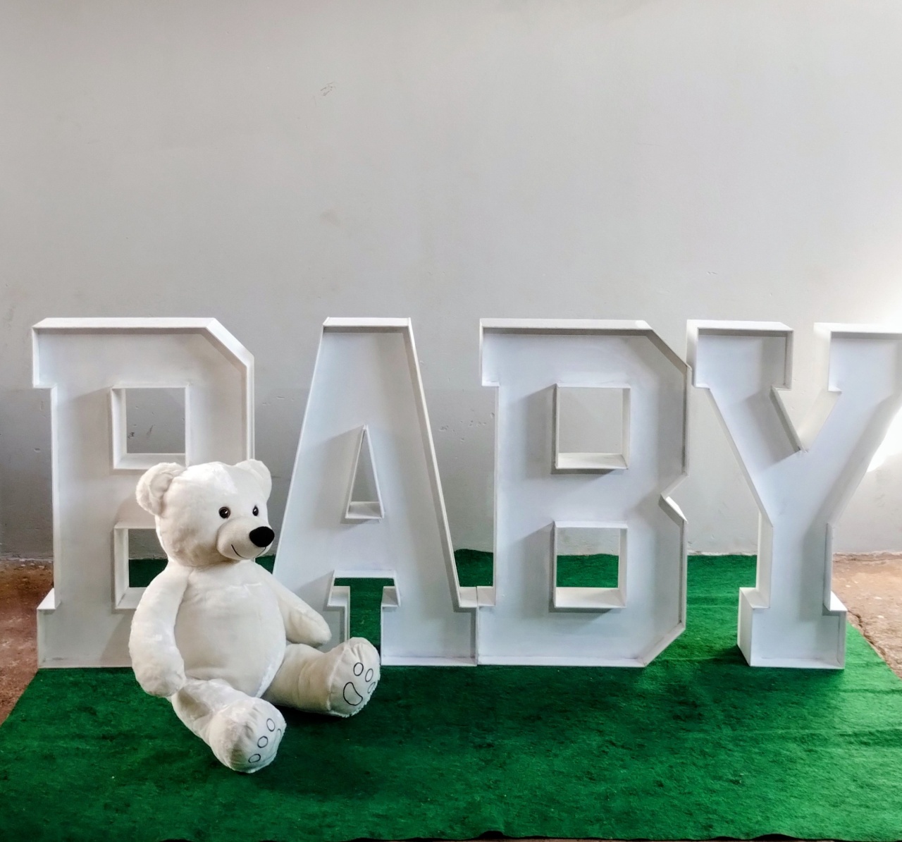 Letreiro Com Urso - Ágata pegue monte e decore 