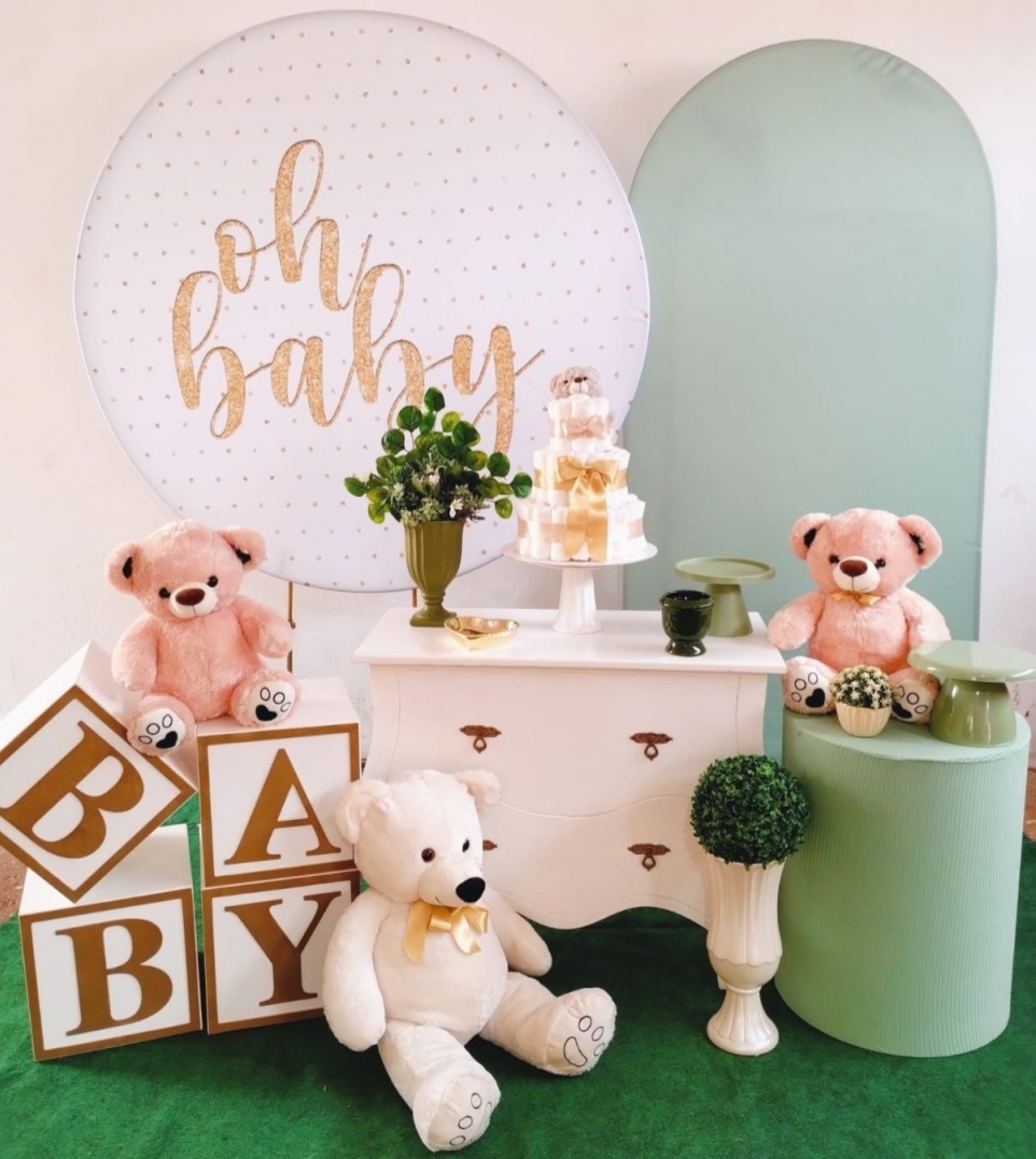 Kit Chá Bebê Menino - Ágata pegue monte e decore 