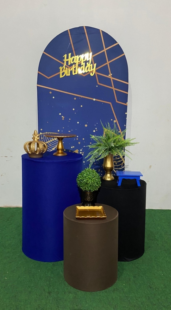 Kit Romano Azul C/ Cilindros - Ágata pegue monte e decore 