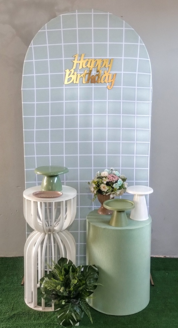 Verde Quadriculado Minimalista - Ágata pegue monte e decore 
