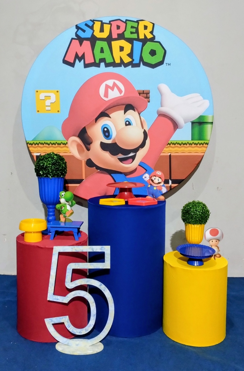 Mario Bros - Ágata pegue monte e decore 