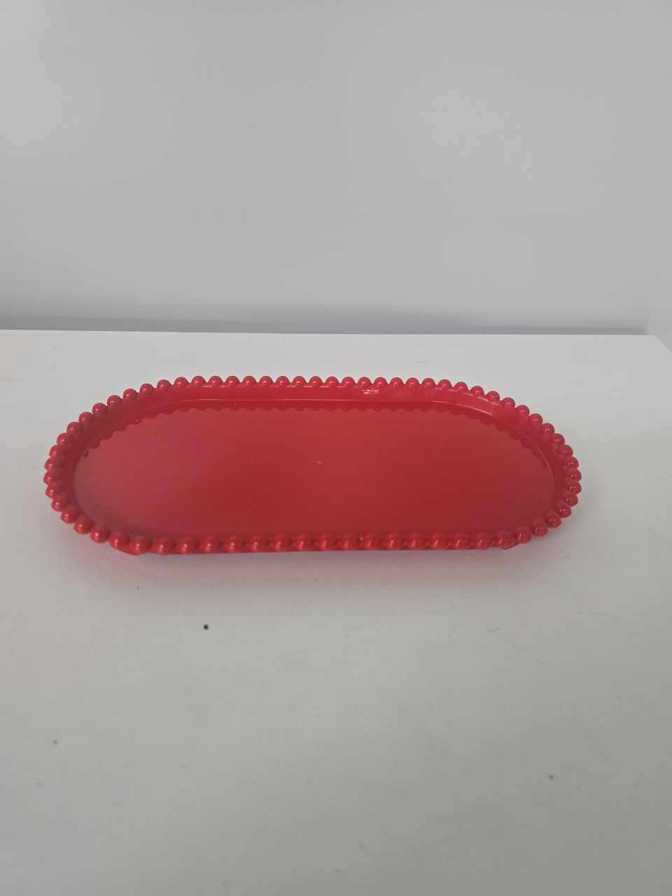 Doceira Oval Vermelha 18X13 - Flor de Minas Artes Artesanais ltda