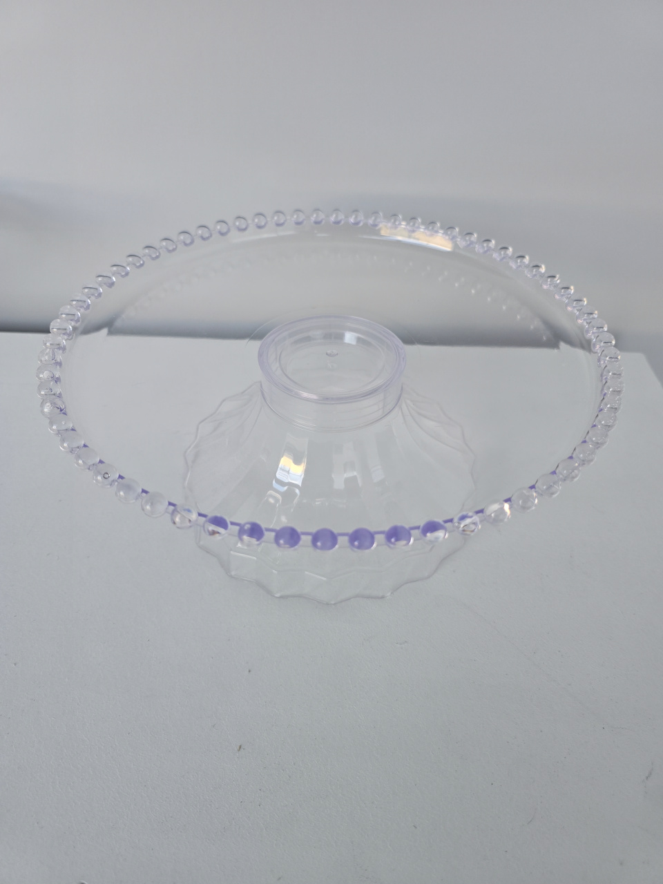 Boleira Acrilico Transparente 26 Cm - Flor de Minas Artes Artesanais ltda