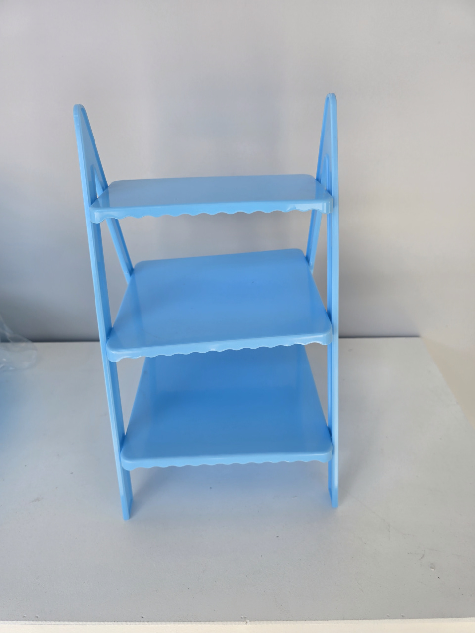 Escadinha Azul Para Doces - Flor de Minas Artes Artesanais ltda