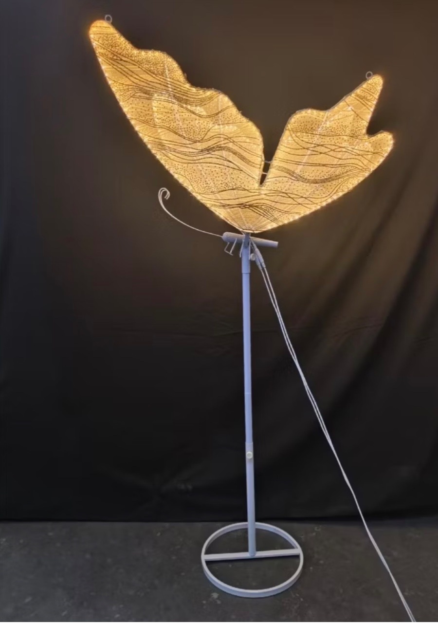 Borboleta de Led Branco Quente 100Cm - Festejar Bandeirantes 