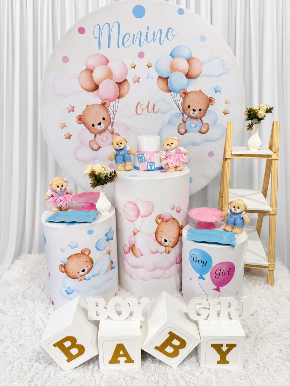 Chá Revelação Ursinhos 🧸 - DecoraCare